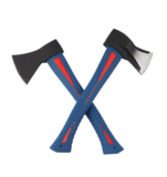 Rubber handle axe